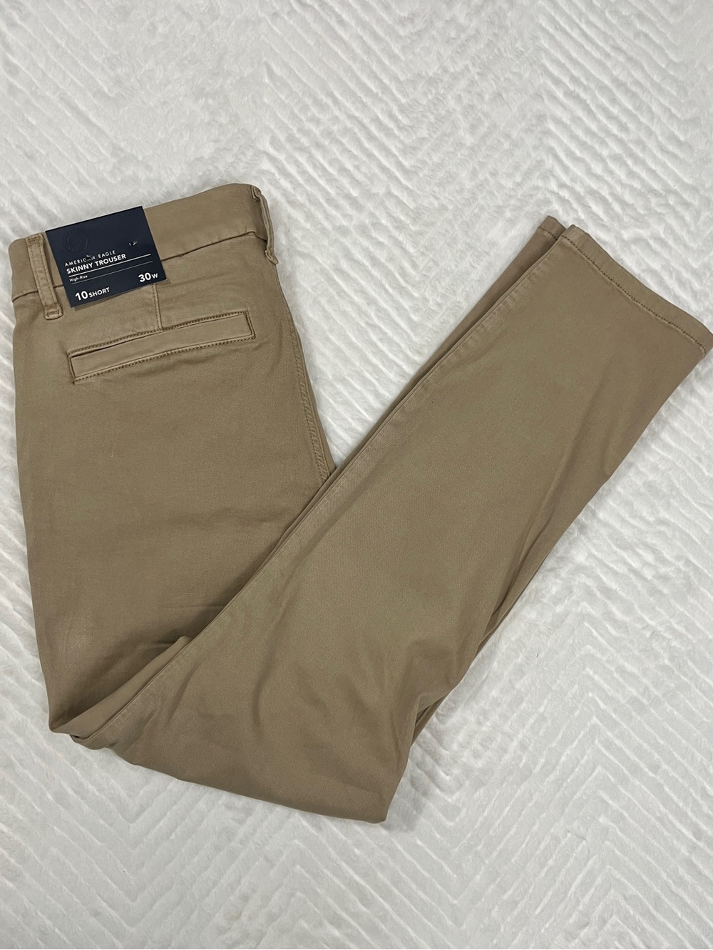 American Eagle AE Stretch High Waist Skinny Pant 10 short khaki dress pants nwt